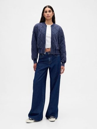 VintageSoft Stepp-Bomberjacke