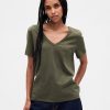 VintageSoft T-Shirt mit V-Ausschnitt aus Bio-Baumwolle VintageSoft T-Shirt mit V-Ausschnitt aus Bio-Baumwolle