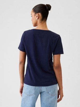 VintageSoft T-Shirt mit V-Ausschnitt aus Bio-Baumwolle