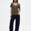 VintageSoft T-Shirt mit V-Ausschnitt aus Bio-Baumwolle VintageSoft T-Shirt mit V-Ausschnitt aus Bio-Baumwolle