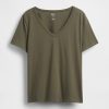 VintageSoft T-Shirt mit V-Ausschnitt aus Bio-Baumwolle VintageSoft T-Shirt mit V-Ausschnitt aus Bio-Baumwolle
