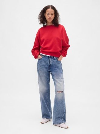 VintageSoft – Wedge – Rundhals-Sweatshirt