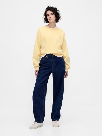 VintageSoft – Wedge – Rundhals-Sweatshirt