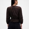 Voile-Top mit Spitzenbesatz Voile-Top mit Spitzenbesatz