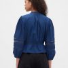 Voile-Top mit Spitzenbesatz Voile-Top mit Spitzenbesatz