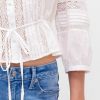 Voile-Top mit Spitzenbesatz Voile-Top mit Spitzenbesatz