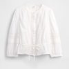 Voile-Top mit Spitzenbesatz Voile-Top mit Spitzenbesatz