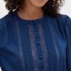 Voile-Top mit Spitzenbesatz Voile-Top mit Spitzenbesatz