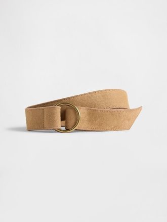 Wildleder-O-Ring-Gürtel