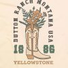 Yellowstone Flower Cowboystiefel Grafik T-Shirt Yellowstone Flower Cowboystiefel Grafik T-Shirt