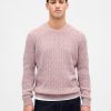 Zopfmusterpullover aus Merinowollmischung Zopfmusterpullover aus Merinowollmischung
