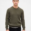 Zopfmusterpullover aus Merinowollmischung Zopfmusterpullover aus Merinowollmischung