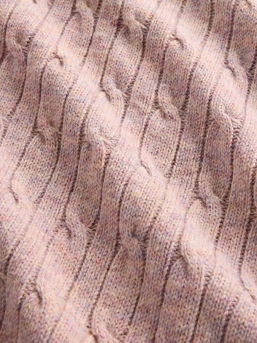 Zopfmusterpullover aus Merinowollmischung Zopfmusterpullover aus Merinowollmischung