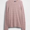 Zopfmusterpullover aus Merinowollmischung Zopfmusterpullover aus Merinowollmischung